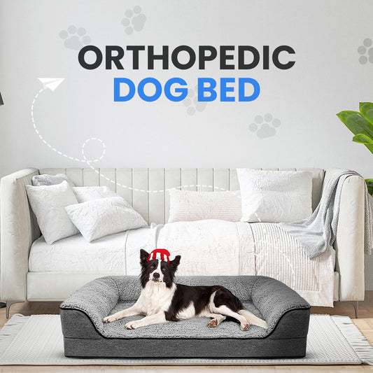 Orthopedic Dog Bed | Best Dog Beds | Bolster Dog Bed | Washable Cover | Nonskid Mat